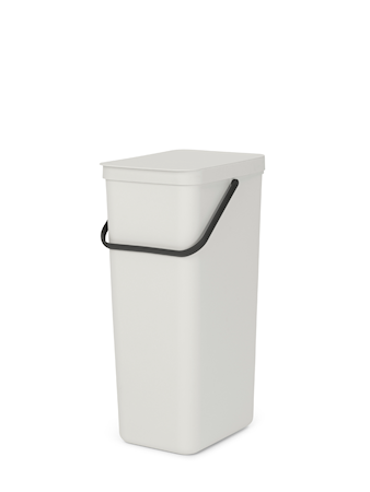 Jäteastia Sort & Go 40 L, Vaaleanharmaa