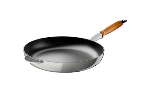 Paistinpannu Puukahvalla 28 cm Mist Grey