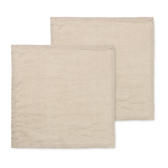 Ferm Living linnelautasliinat 2-pack Natural
