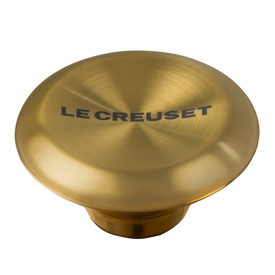 Le Creuset Signature teräsnuppi 5,7 cm Kulta