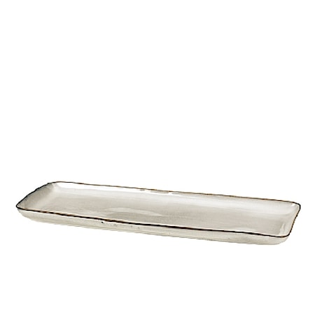 Lautanen Nordic Sand NELIKULMAINEN Savi, W12,5XL35XH2,5CM