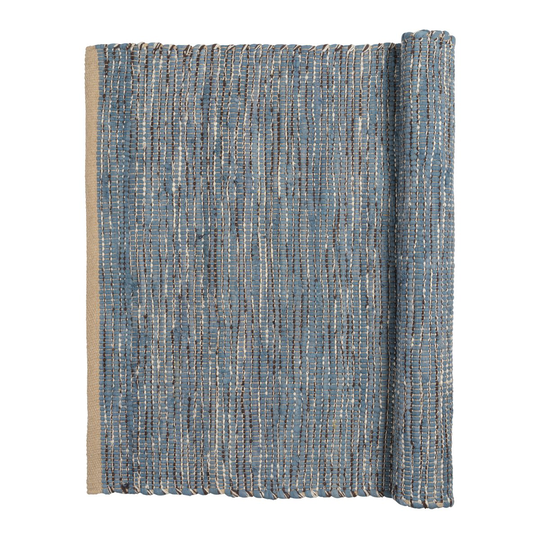 Magda puuvillamatto 80x250 cm Flint stone blue