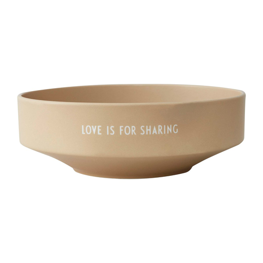 Design Letters -suosikkikulho large Ø 22 cm Beige