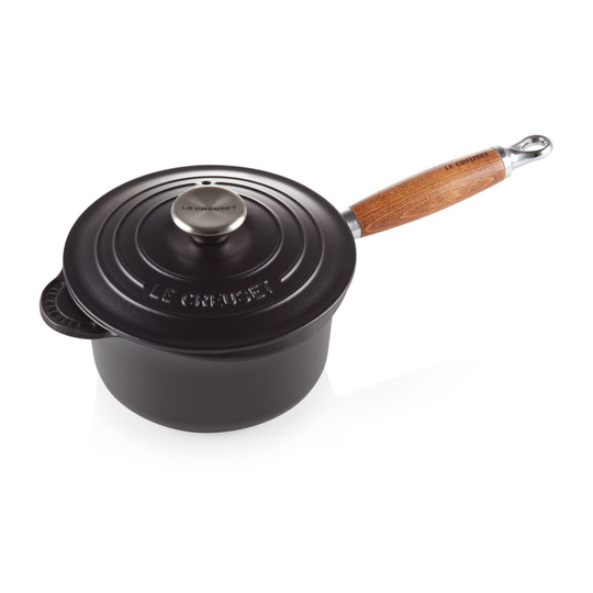 Le Creuset -kattila puukahvalla 1,8 l Matte black