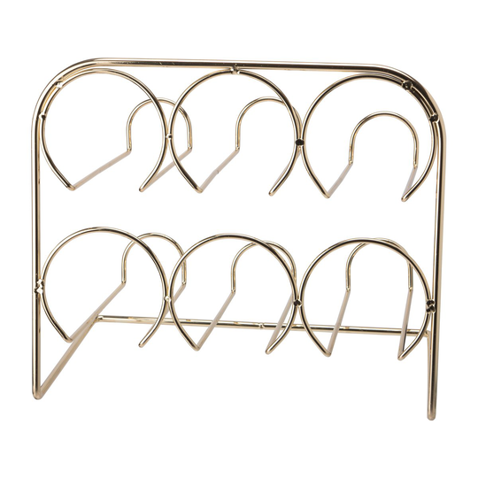 Beda viiniteline 6 pullolle 29 cm Messinki