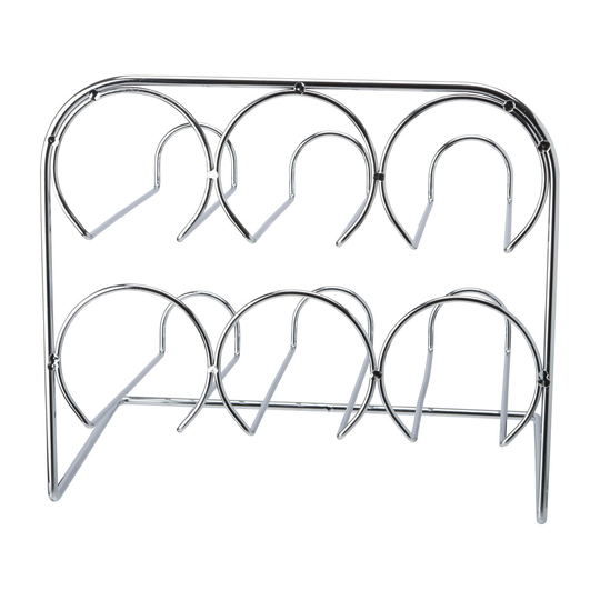 Beda viiniteline 6 pullolle 29 cm Krom