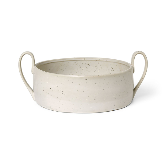 Flow Centrepiece -kulho Off-white speckle
