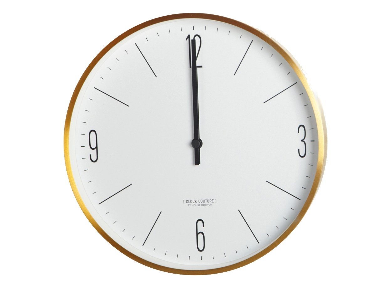 House Doctor - Wall Clock Couture - Gold/Copper