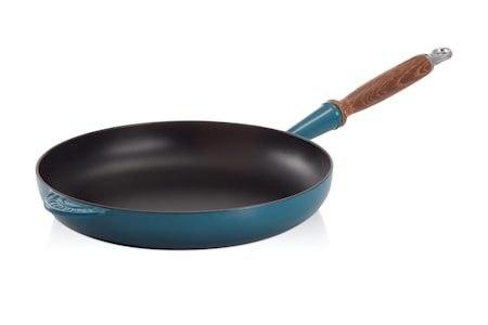 Paistinpannu puukahvalla Deep Teal 28 cm