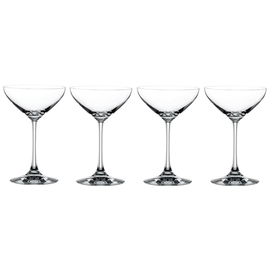 Authentis Dessert-Champagne -drinkkilasi. 4-pack kirkas