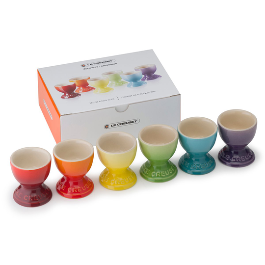 Le Creuset lahjasetti munakuppi 6-pakkaus Rainbow