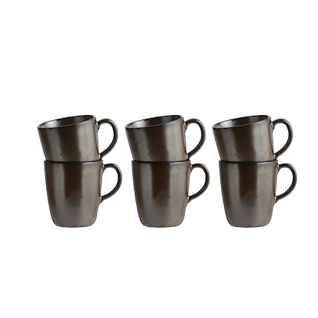 Raw Muki korvallinen Metallic Brown 6 kpl 35cl