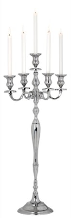 Kynttelikkö aluminium viisihaarainen 100 cm