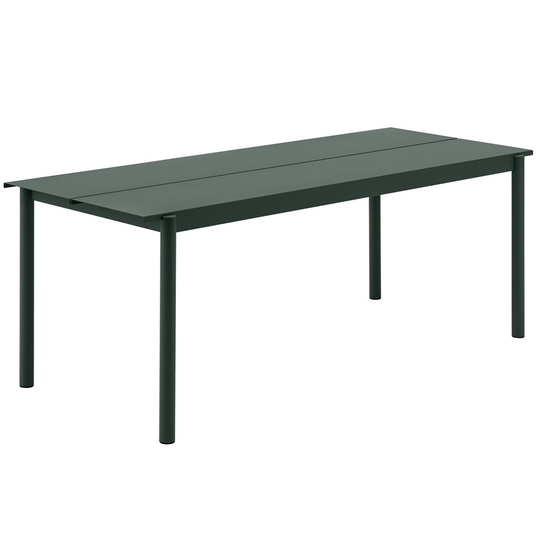 Linear teräspöytä 200 cm Tummanvihreä