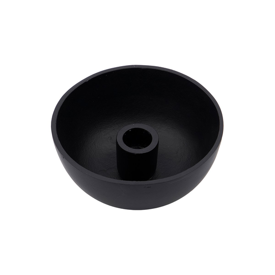 Crown kynttilänjalka Ø13 cm Musta