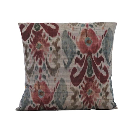 Lehla Tyynynpäällinen Harmaa/Vihreä/Vaaleanpunainen 50x50 cm