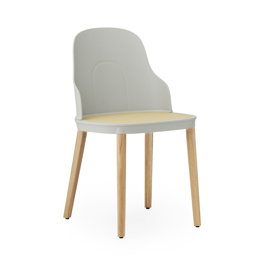 Allez molded wicker tuoli Warm Grey-tammi