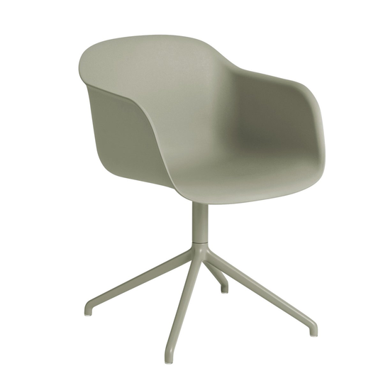 Fiber Swivel tuoli käsinojilla dusty green