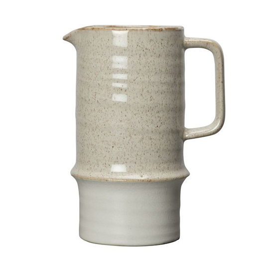 Asparagus kannu beige-mattavalkoinen 17 cm