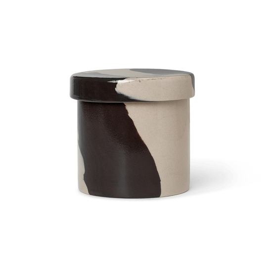 Inlay säilytysrasia Ø9,8 cm Sand-brown