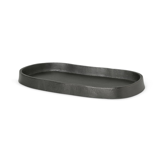 Yama tarjotin soikea 9,5x19 cm Mustettu alumiini