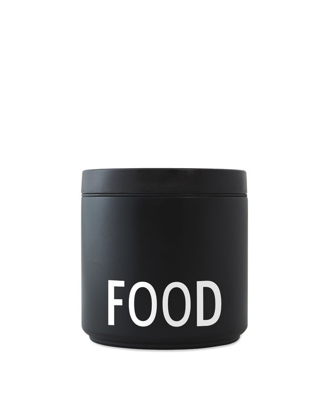 Design Letters - Thermo Lunch Box Large - Black (30101006BLAWHIFOOD)