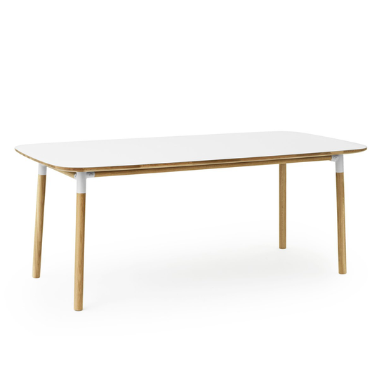 Form pöytä 95x200 cm valkoinen