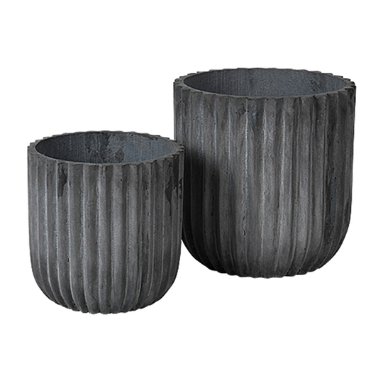 Fiber ruukku 2-pakkaus Charcoal