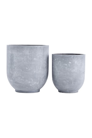 Kukkaruukku 2kpl Gard Ø 50x55 cm - Harmaa