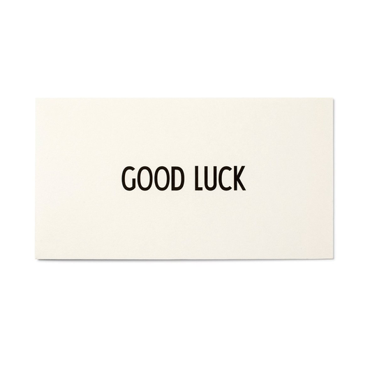 AJ Vintage ABC kortti Good Luck