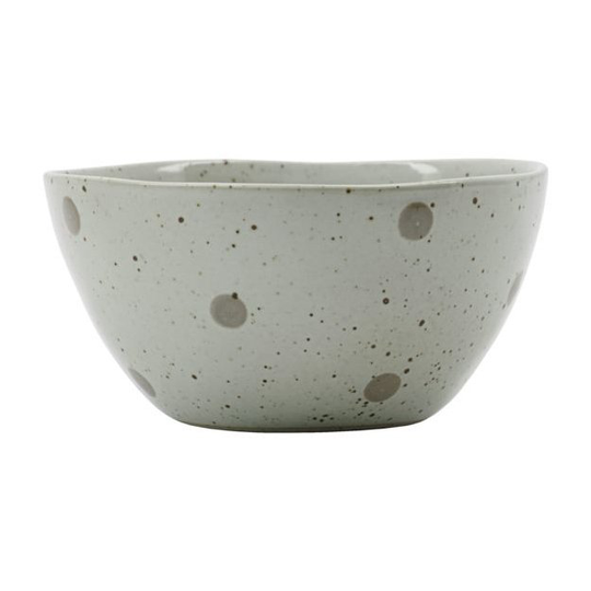 Dots kulho Ø 12 cm Valkoinen-vihreät pilkut