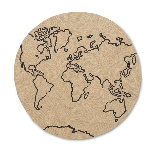 World juuttimatto small Beige