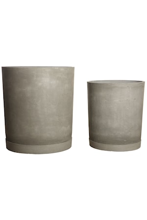 Kukkaruukku vadilla 2st Ø 50x55 cm - Harmaa
