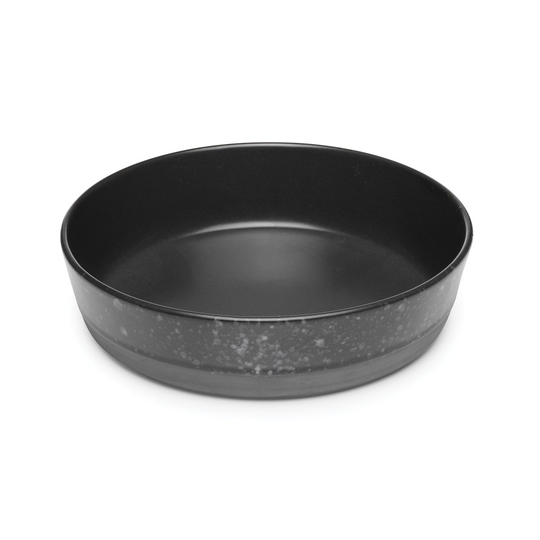 Raw keittolautanen Ø19,4 cm musta pilkullinen
