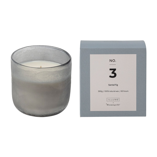 NO. 3 Santal Fig -tuoksukynttilä 390 g + Lahjarasia
