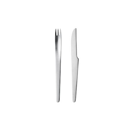 Arne Jacobsen Alku- ja Jälkiruoka-aterimet 8kpl Ruostumaton Teräs