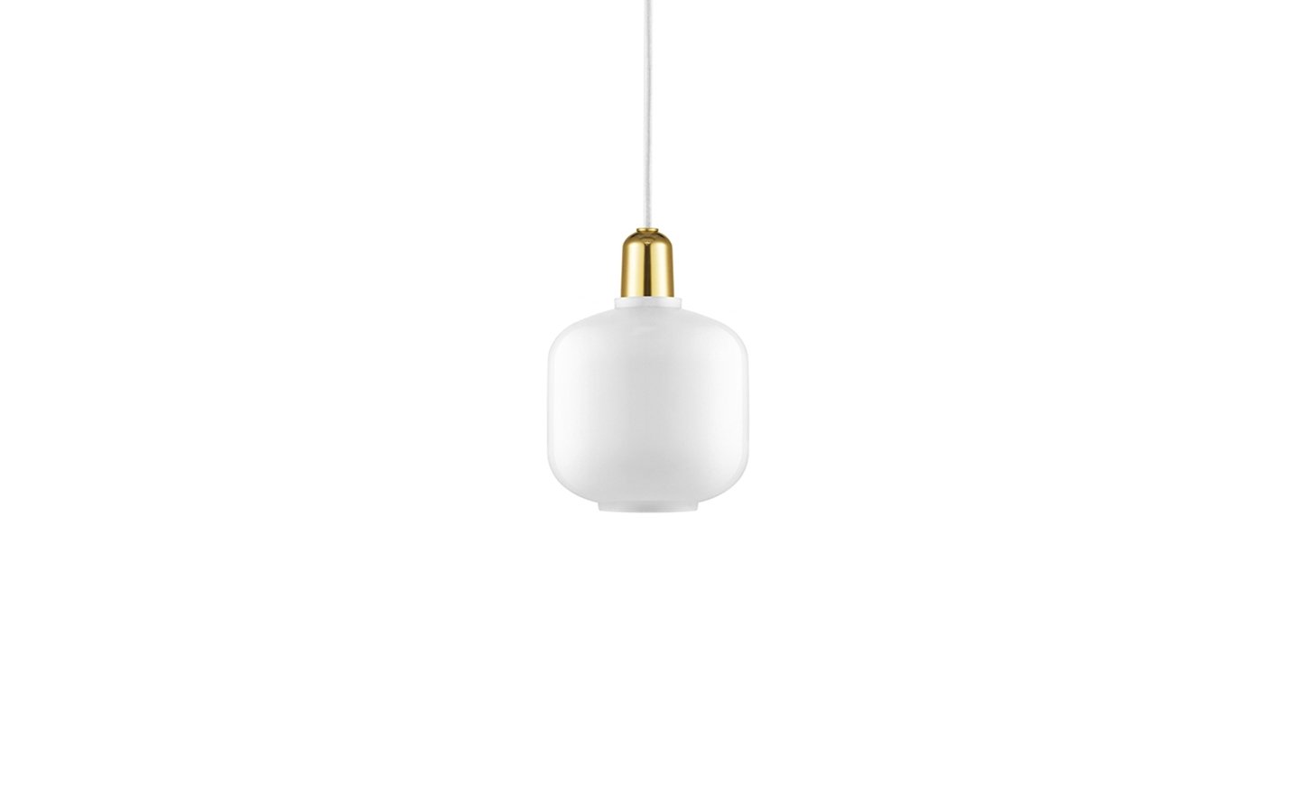 Normann Copenhagen - Amp Lamp Small - White/Brass (502165)