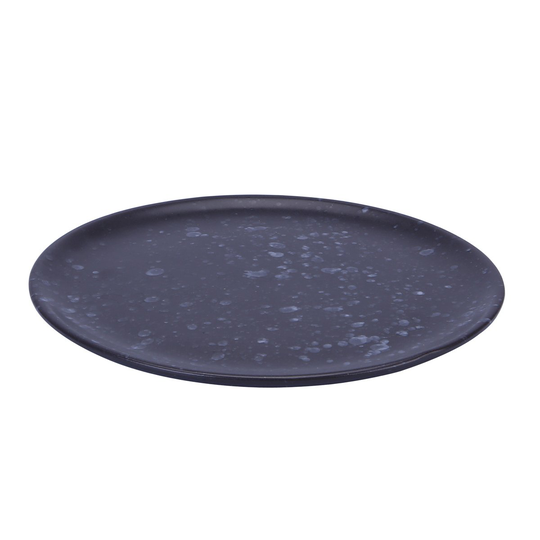 Raw lautanen Ø20 cm musta pilkullinen