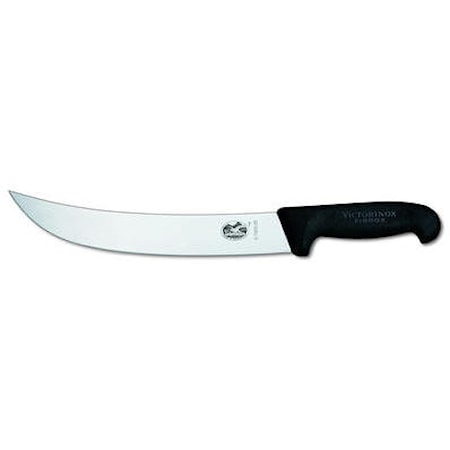 Cimeter Steak Knife, leveä kaareva terä, musta Fibrox