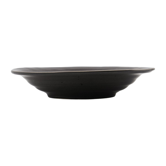 Rustic keittolautanen Ø 25 cm Tummanharmaa
