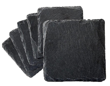Lasinalunen liuskekiveä 6 pack 10 x 10 cm