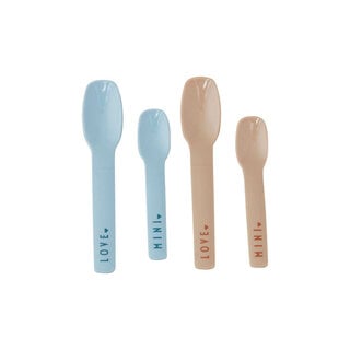 Design Letters - Mini favourite Spoon set - Light Blue