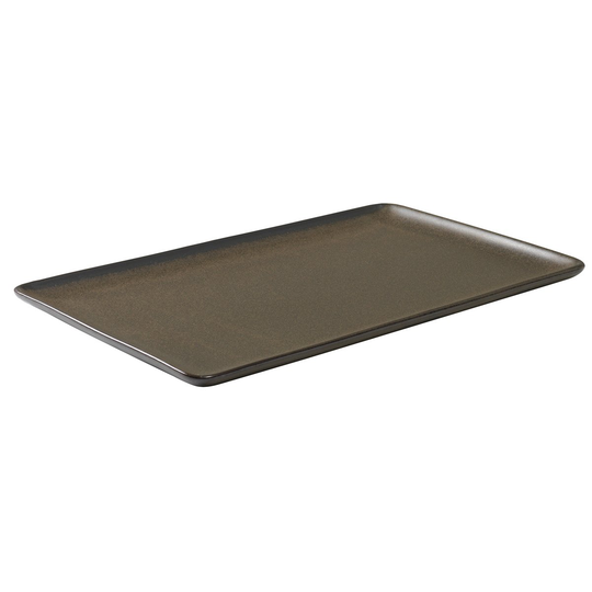 Raw lautanen 31,5x20 cm Metallic brown