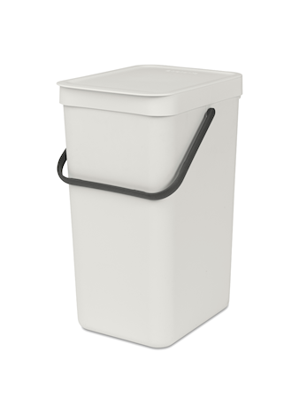 Jäteastia Sort & Go 16 L, Vaaleanharmaa