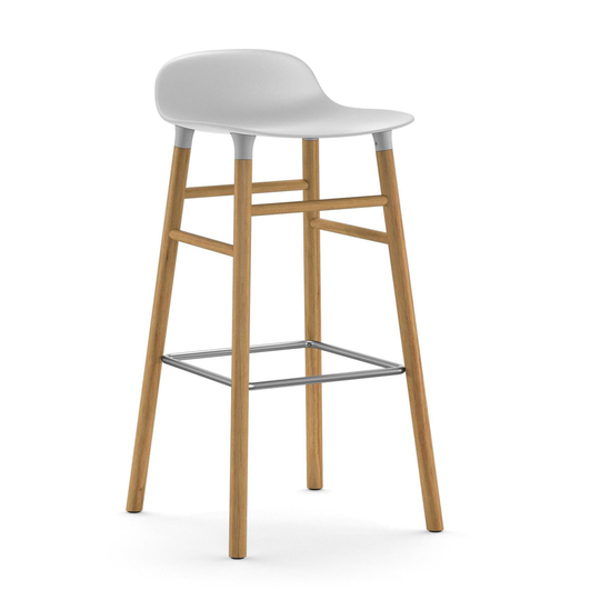 Form Chair baarijakkara Jalat tammea valkoinen