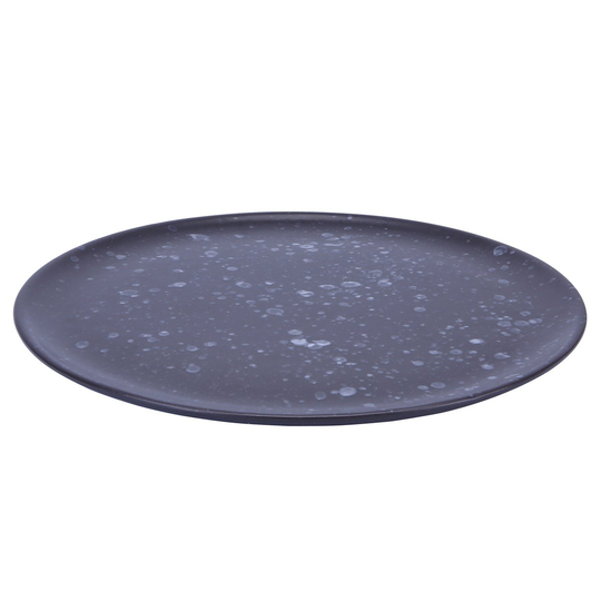 Raw lautanen Ø28 cm musta pilkullinen