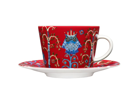 Taika Kahvi-/ cappuccinokuppi 20cl, Punainen