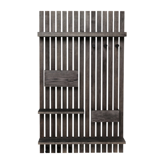 Wooden multi shelf hylly Tummapetsattu saarni