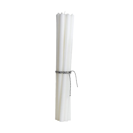 Pencil candle, White, 30 cm, Burning time 6 hours