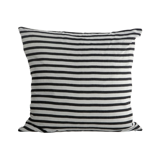 House Doctor tyynynpäällinen stripes musta-harmaa